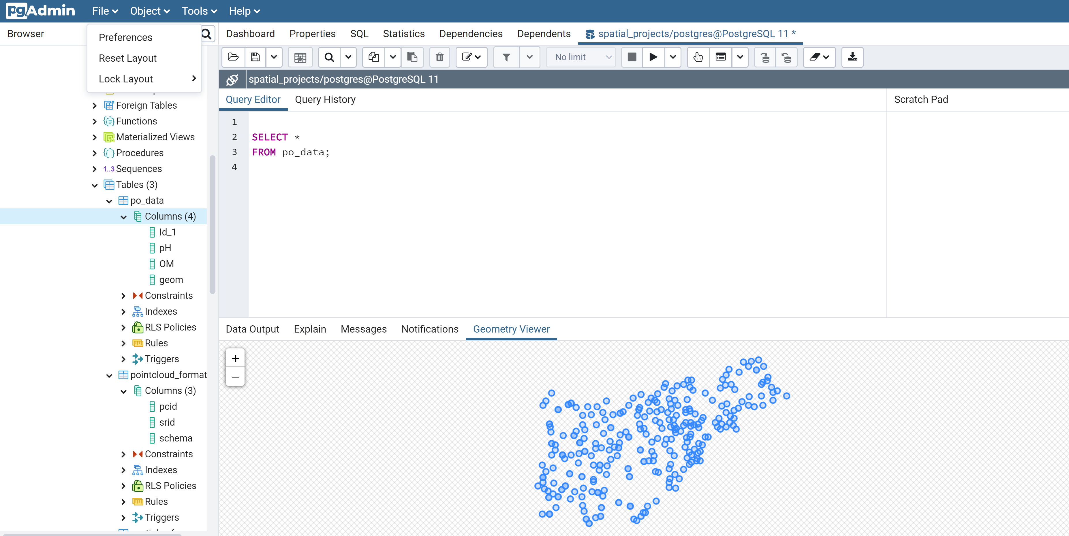 Figure 2: Geometry viewer
